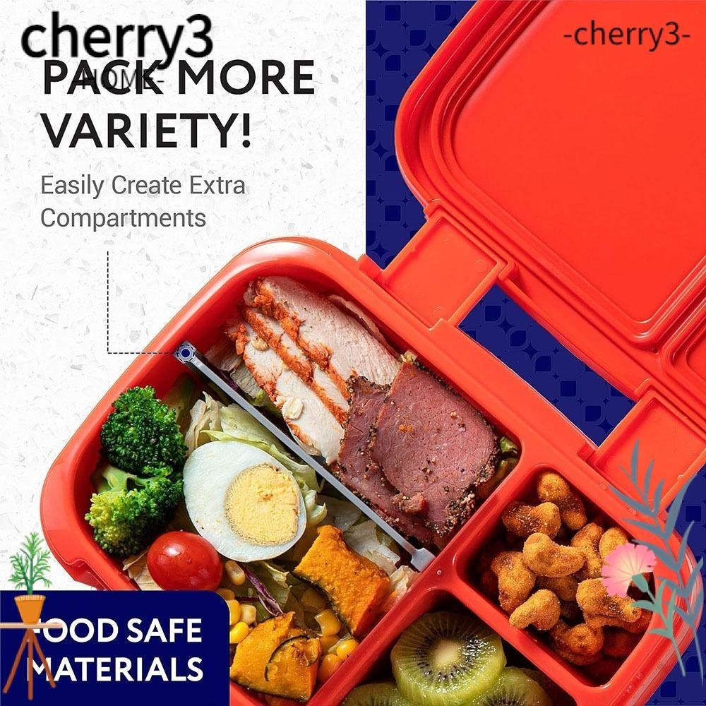CHERRY3 Bento Box Divider, BPA FREE Safe Food Tray Divider, Silicone
