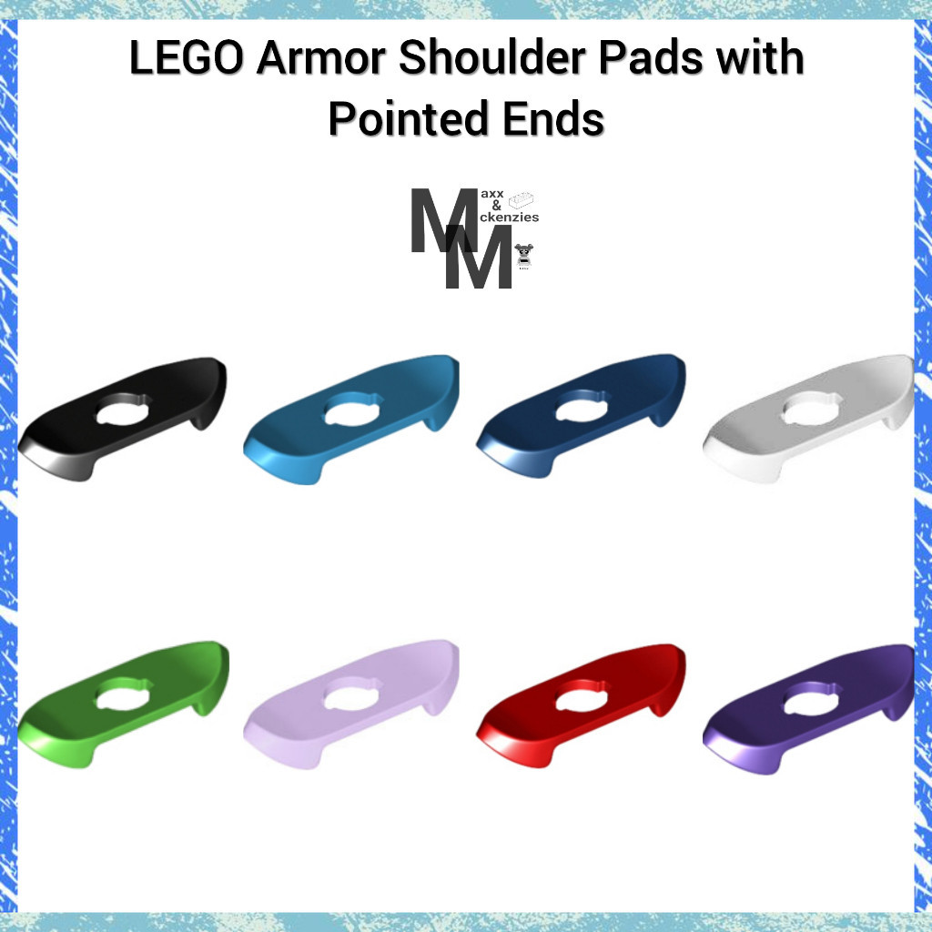 Armor Shoulder Pads with Pointed Ends (41637) LEGO Minifigure Body Wear ...