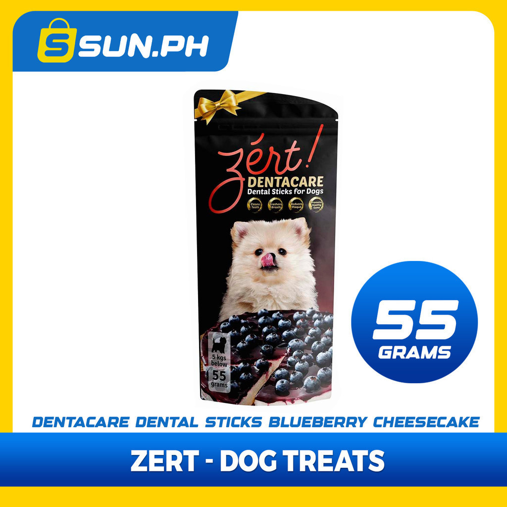 Zert Dog Dentacare Dental Stick for Dogs 55g (Blueberry Cheesecake ...