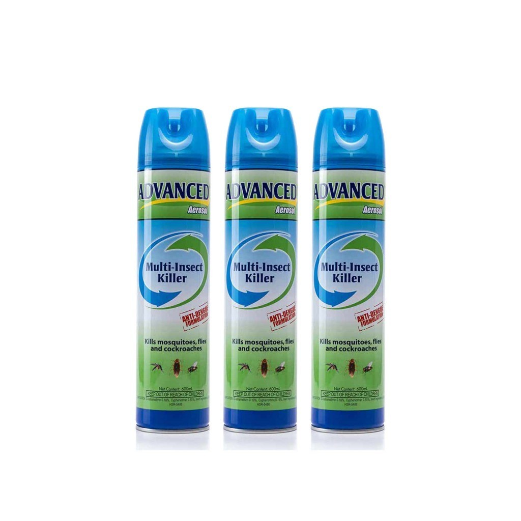 ♞Advanced Multi-Insect Killer Aerosol 600 mL 3's | Shopee Philippines