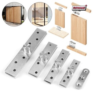 Heavy Duty 360° Rotating Hidden Hinges 2-Set Invisible Door Pivot Hinges  Brushed