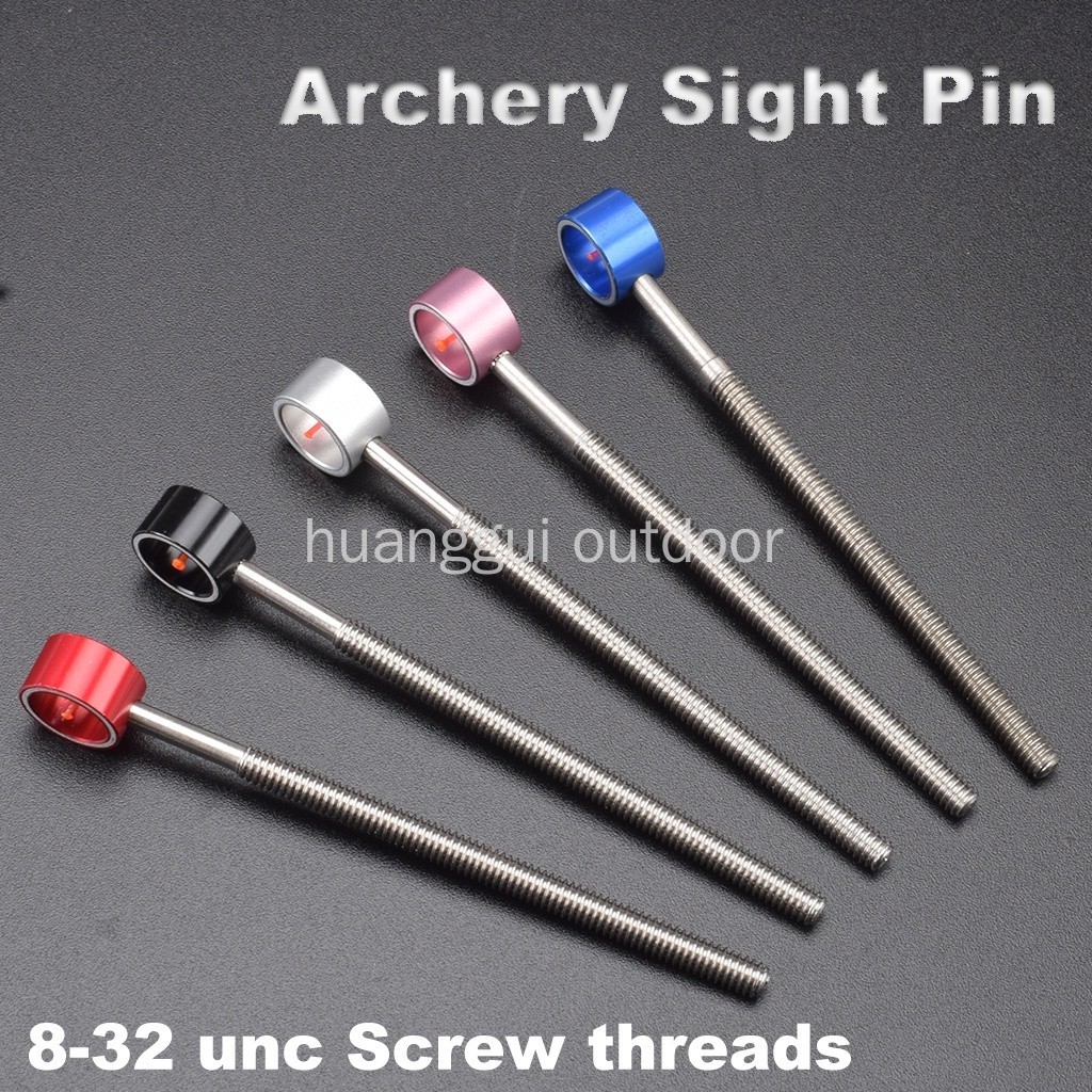 5 Colour Sight Pin Metal Sight 8-32 Unc Screw Thread Suitable for 6 ...