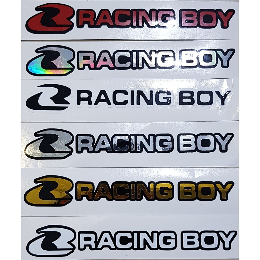 RACING BOY STICKER DECALS FOR MOTORCYCLE CAR WATER PROOF | Shopee ...