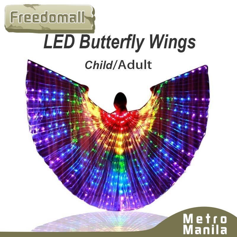 Led Five Color Butterfly Wings Led Wings Dancing Props Fluorescent ...