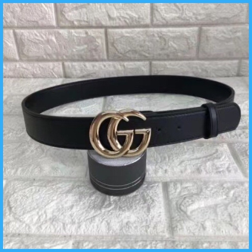 belt GU 1.5 plain leather black Width 1.5 inch 3.8cm
