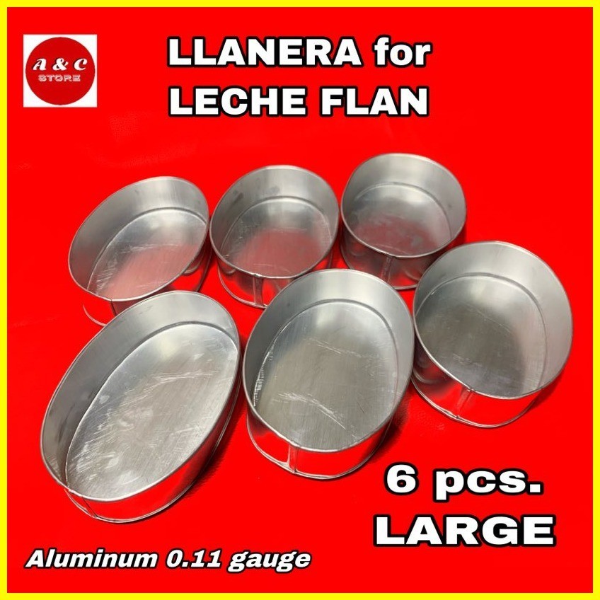 ♣ LECHE FLAN / LLANERA ALUMINIUM MOLDER (6PCS S,M,L SIZE) Shopee