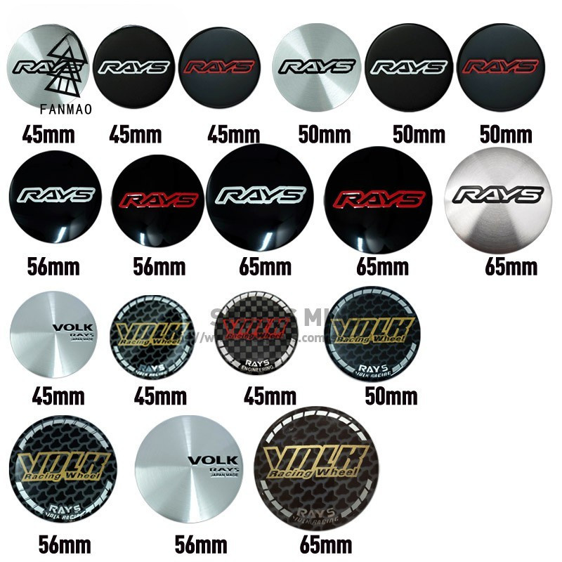 FANMAO4PCS/lot 45mm 50mm 56mm 65mm Car Wheel Center Cap Emblem Sticker ...