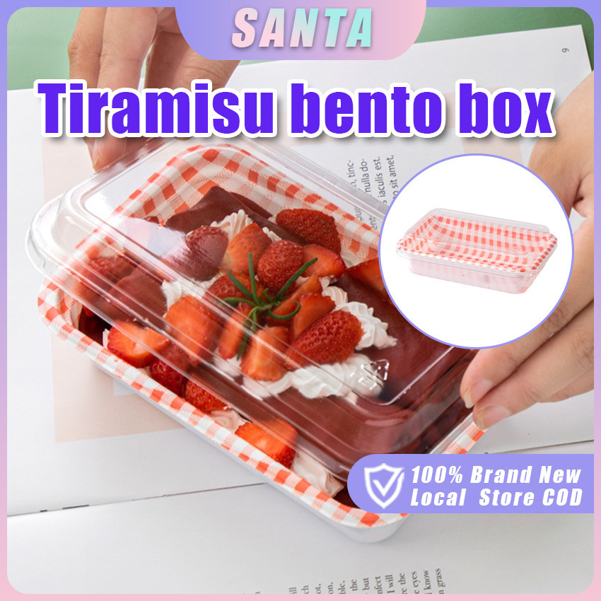 10pcs/set Dessert Box Retro Checkered Square Rectangle Cake Box Square ...