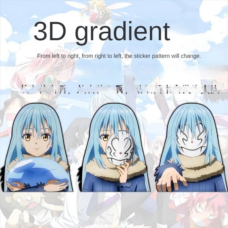 3D gradient phone sticker 1 sticker with 3 patterns Rimuru Tempest ...