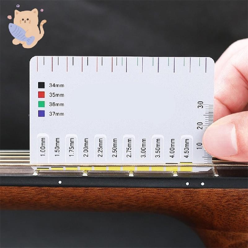 Guitar String Action Gauge Ruler Guitar String Height Gauge Bass Setups ...