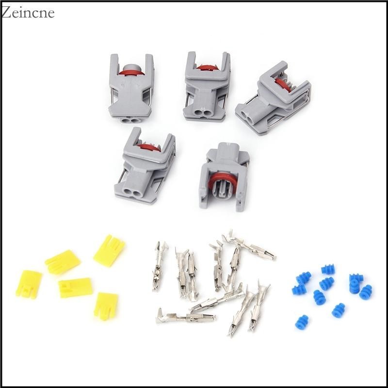 Juego de 5 conectores impermeables de 2 pines para... – Grandado