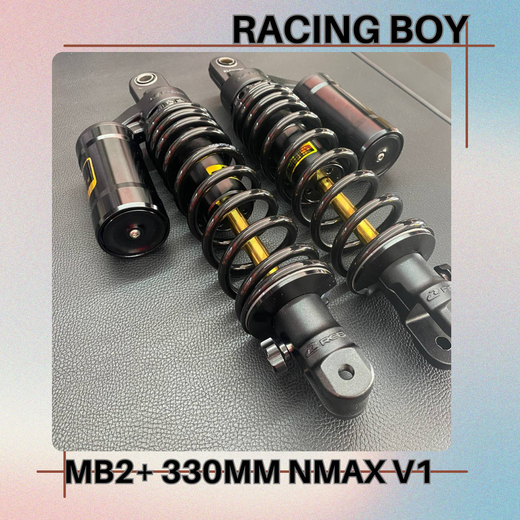 Racing boy mb2+ dual shock absorber 330mm for yamaha nmax v1 premium ...