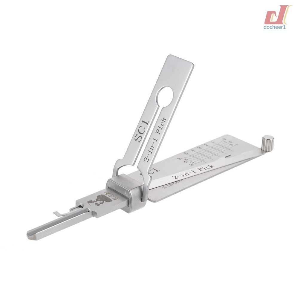 SC1 Lock Key Hook and Pick Set ORing Pickup Kits Stainless Steel 2 In