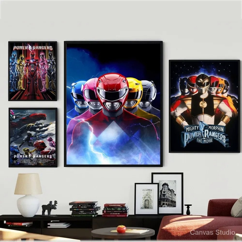 Movie P-Power R-Rangers Poster Kraft Paper Vintage Poster Wall Art ...