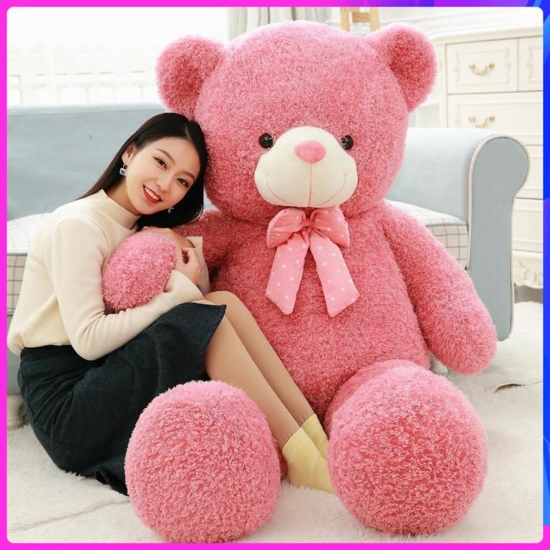 140/160/180cm huggable teddy bear teddy bear pink human size teddy bear