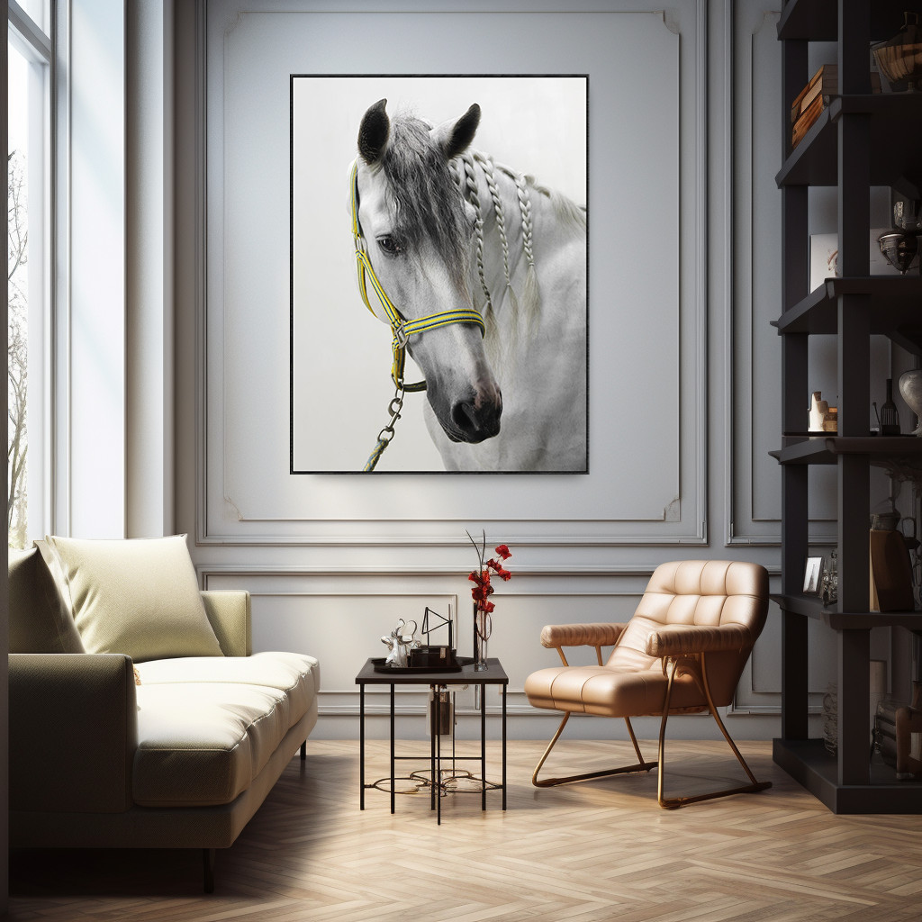 Entrance Hall Decorative Painting Horse Living Room Mural Modern Light ...