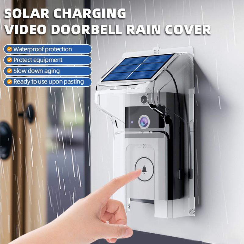 Wireless Doorbells Doorbell Rain Cover With Solar Charger Solar
