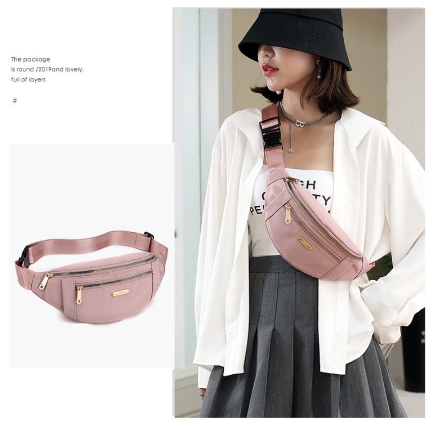 Fanny Pack For Women Multi functional Waist Bag Zipper Large Capacity Fashion Crossbody Bag 2957