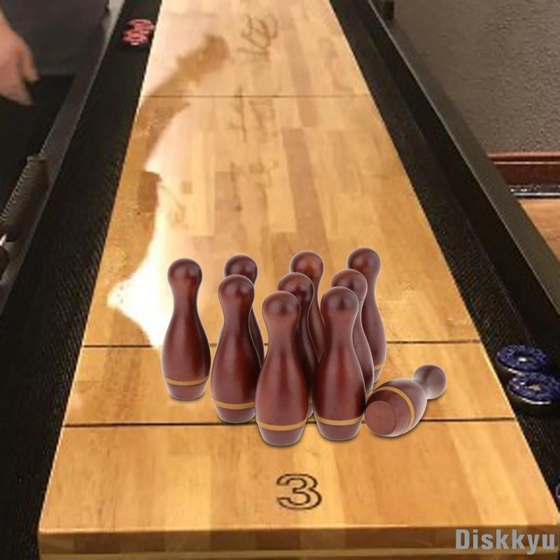 [Diskkyu] 10x Mini Bowling Pins for Shuffleboard Table Kids Bowling Toy