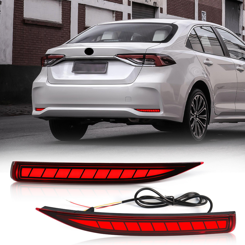 LED Rear Bumper Reflector Light For Toyota Corolla Altis 2019 2020 2021 ...