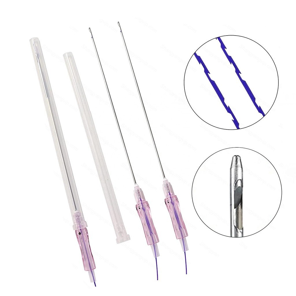 MINERVA Thread Lift PDO/PCL 18g 100mm fox eyes thread molding cog 6d