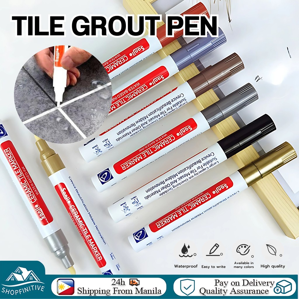 Waterproof Tile Gap Repair Pen Tile Grout Pen Mouldproof Filling Agents ...