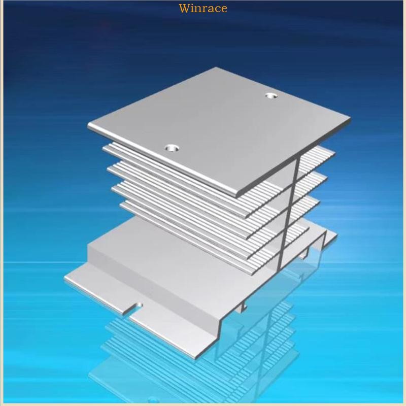 Dissipateur Thermique Aluminium Pour Relais SSR 10A-40A - Dimensions 80x50mm, Neuf