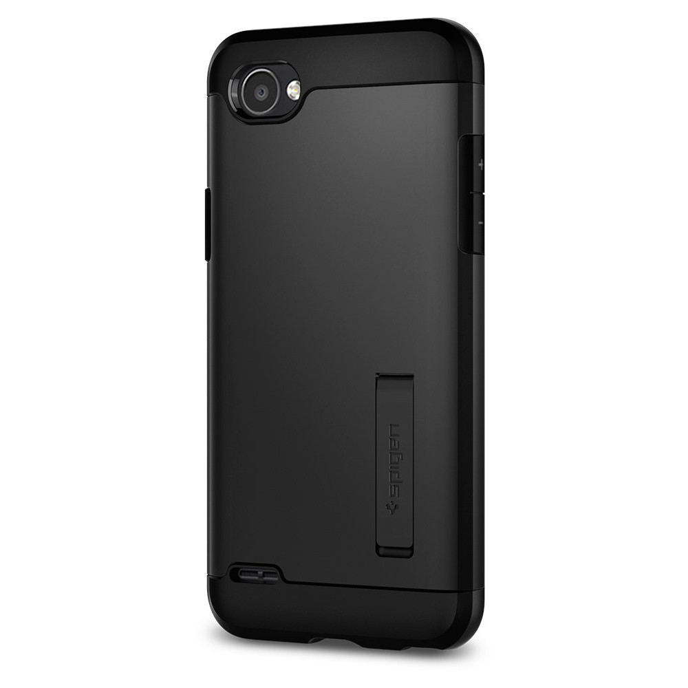Spigen LG Q6 Case Slim Armor Black | Shopee Philippines