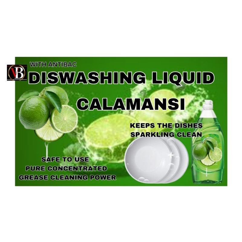 Sticker Label for Dishwashing Liquid Soap (Calamansi)14pcs stickers ...