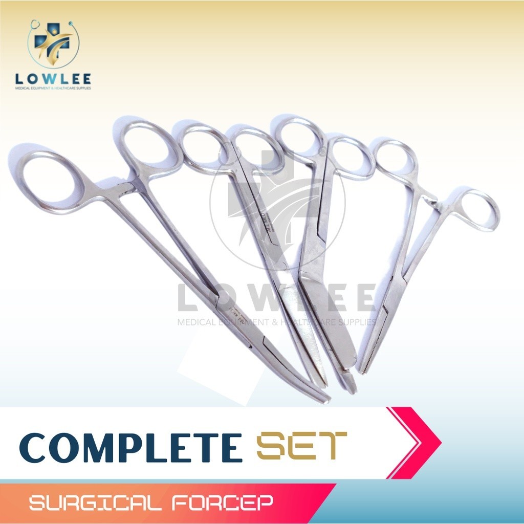 ♞Kelly Forcep (S/C), Bandage Scissor and Surgical Scissor (Set ...