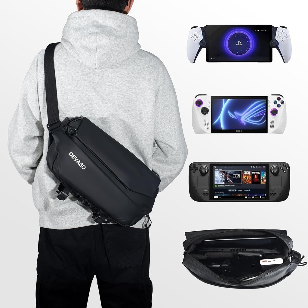 DEVASO Carrying Case for Steam Deck/OLED/PlayStation Portal/ASUS ROG
