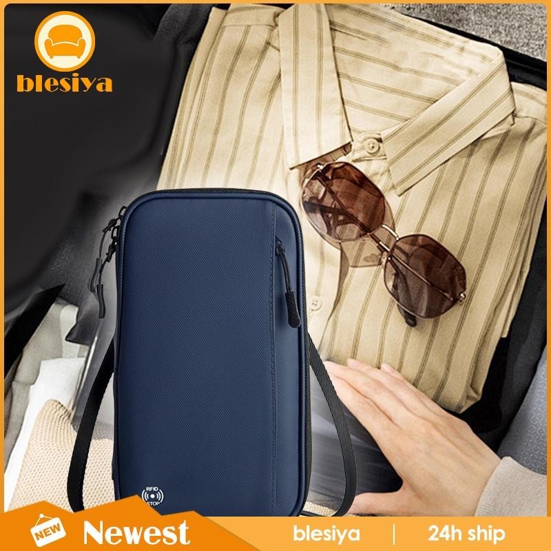 [Blesiya] Travel Wallet Waterproof Credit Case Multiple Slots Holder