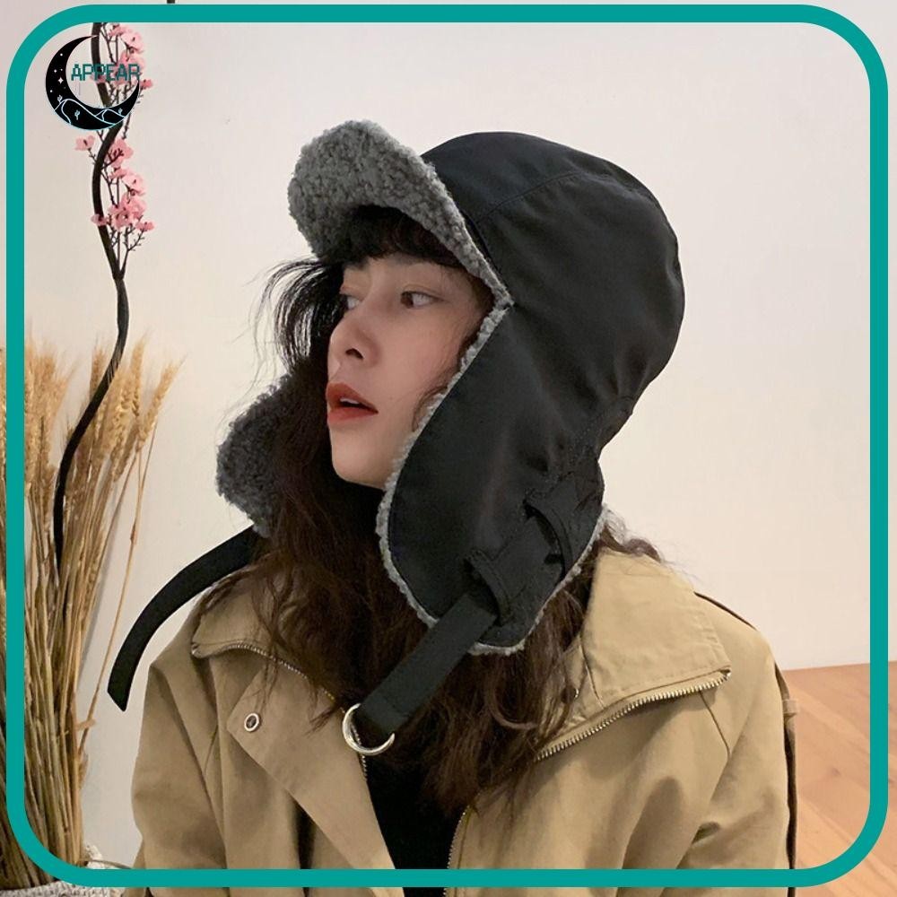 APPEAR Ushanka Taglamig, Windproof Bomber Riding Hats, Maligamgam na ...