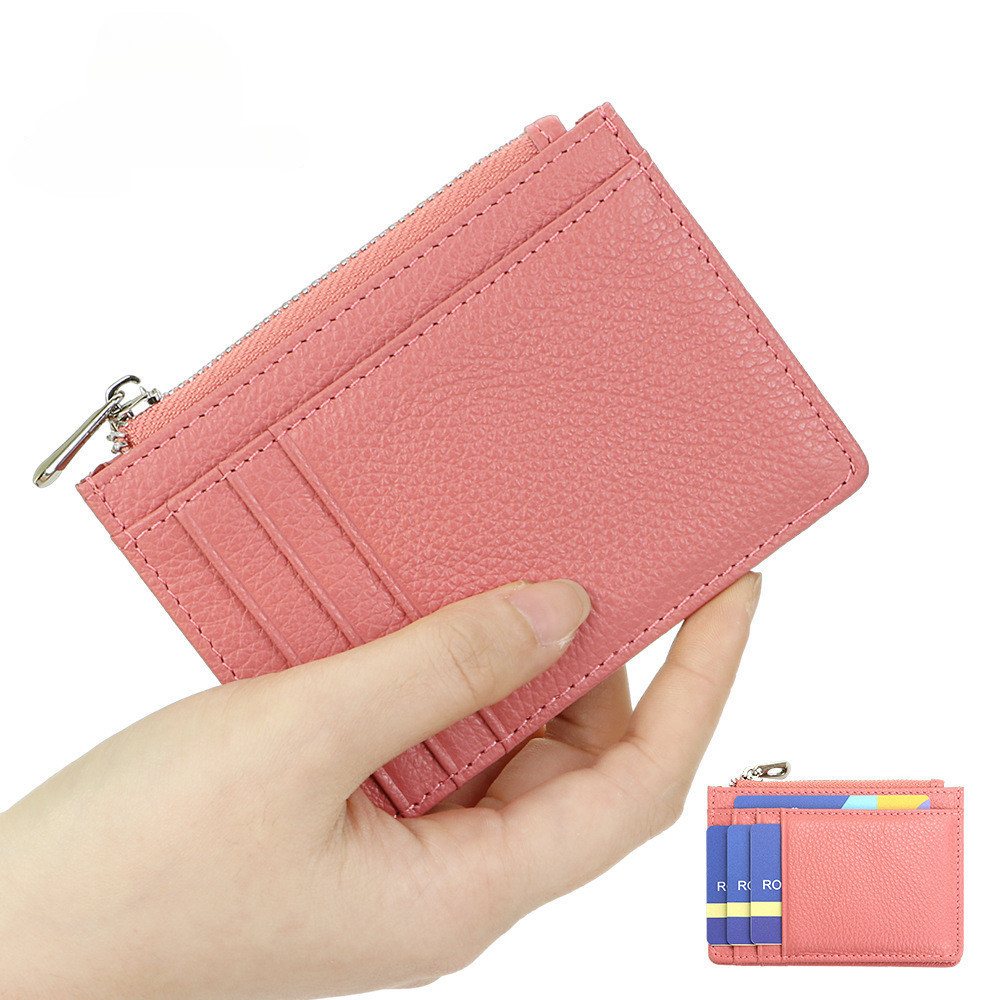 Royal Bagger Portable Zipper Card Holder Genuine Leather Solid Color Coin Purse Perfect Credit Card Case for Daily Use 1661 Shopee Philippines