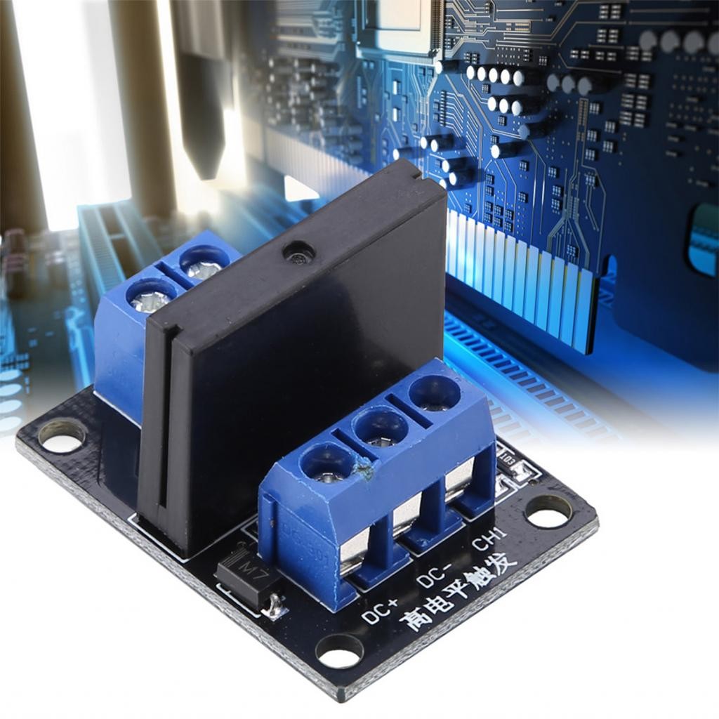 Xguli Solid State Relay Module 1-Channel High Level Trigger 250VAC 2A ...