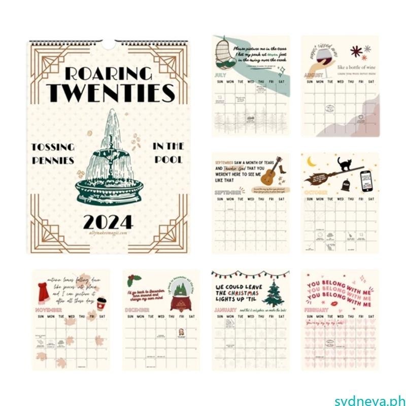 best-artistic-2024-roaring-twenties-calendar-wall-calendar-family-planners-home-decor-perfect