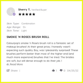 Smoke N' Roses Makeup Brush Roll