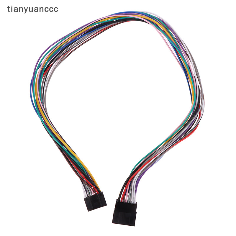 tianyuanccc 16 Pin Universal Car Stereo Radio ISO Wire Harness Kits Power Speak ACC Extension