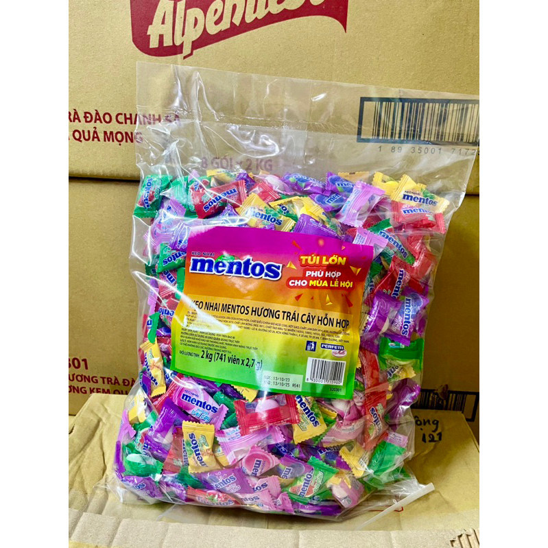 Mentos Candy 1 Large Pack Fruit Flavor Tablet 2kg X 571 Tablets [San ...