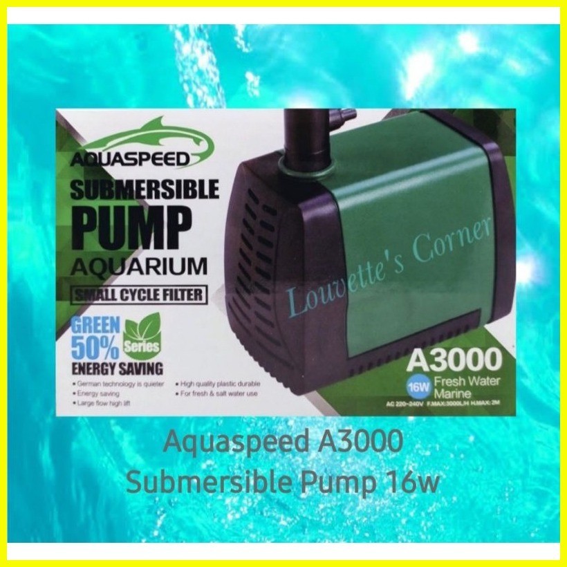 ஐ ۞ Aquaspeed A3000 (16W) Submersible Pump | Shopee Philippines