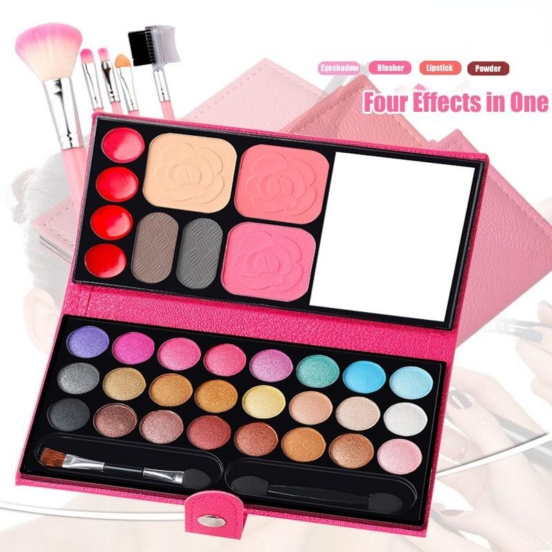 Makeup Set for Multi-Color Eye Shadow Plate Discoloration Resistant Complete Set for Beginners Beauty Gift Box