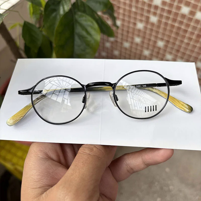 Germany Brand Eyeglasses Frames for High Prescription Small Size Round
