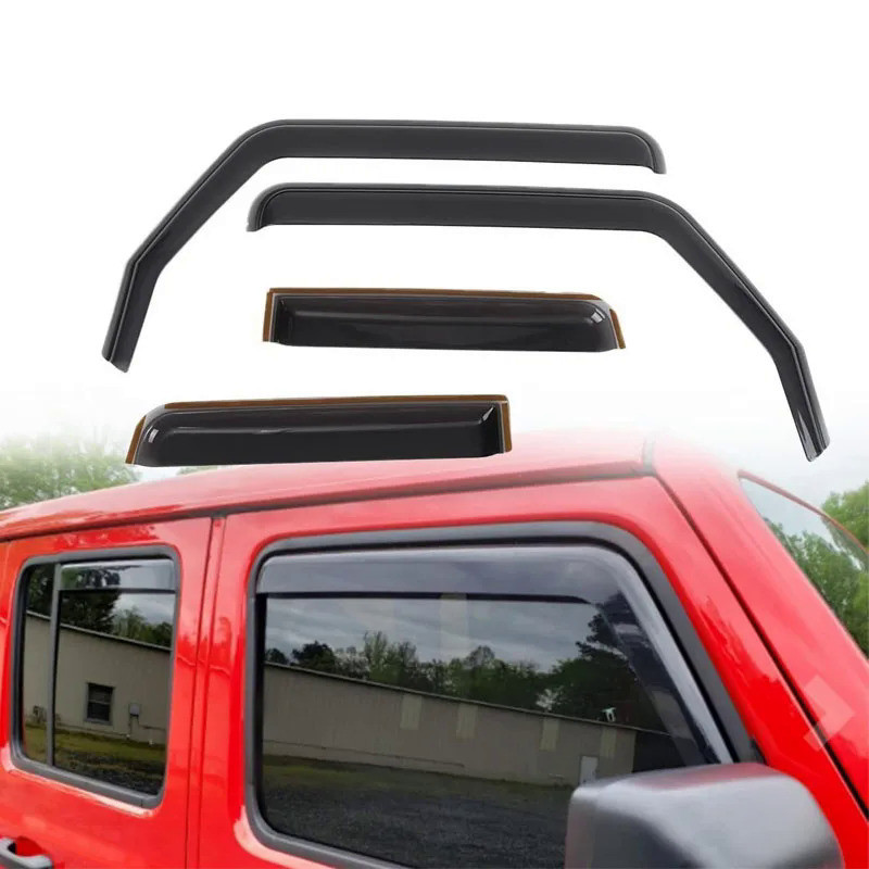 Side Window Deflector Rain Guards in-Channel Window Visor for Jeep ...