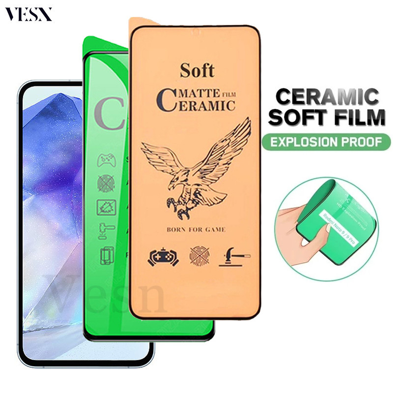 Matte Clear Ceramic Glass Screen Protector Film For Samsung ss Galaxy ...