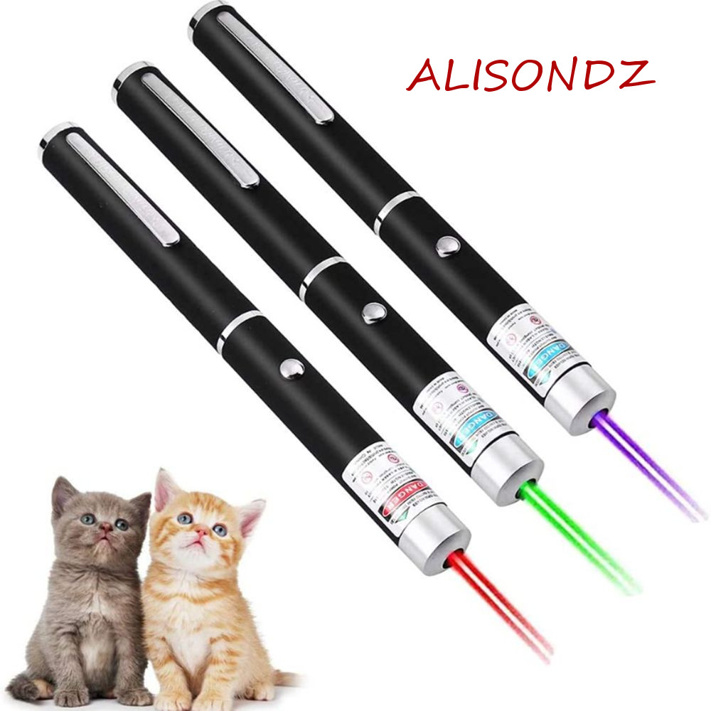 ALISONDZ Laser Pointer LED Mini Flashlight Interactive Toy For Work ...