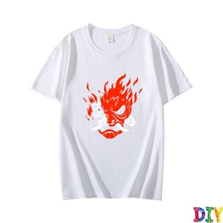 Streamgirl Cyberpunk 2077 Samurai Logo White Long Korean Force Retro 