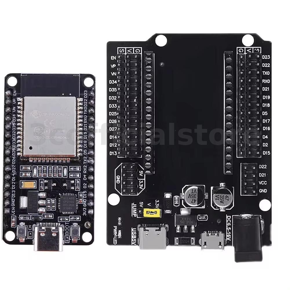 ESP32 Expansion Board Compatible with ESP32 WiFi+Bluetooth Dual Core ...