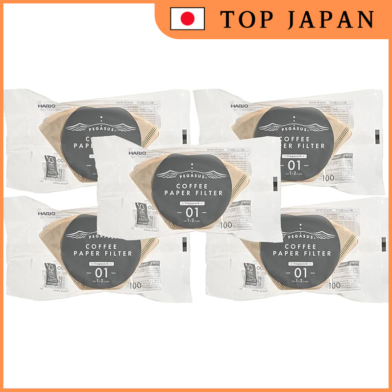 Hario Pegasus Coffee Paper Filter 01 M 100 sheets Made in Japan for 1-2 ...
