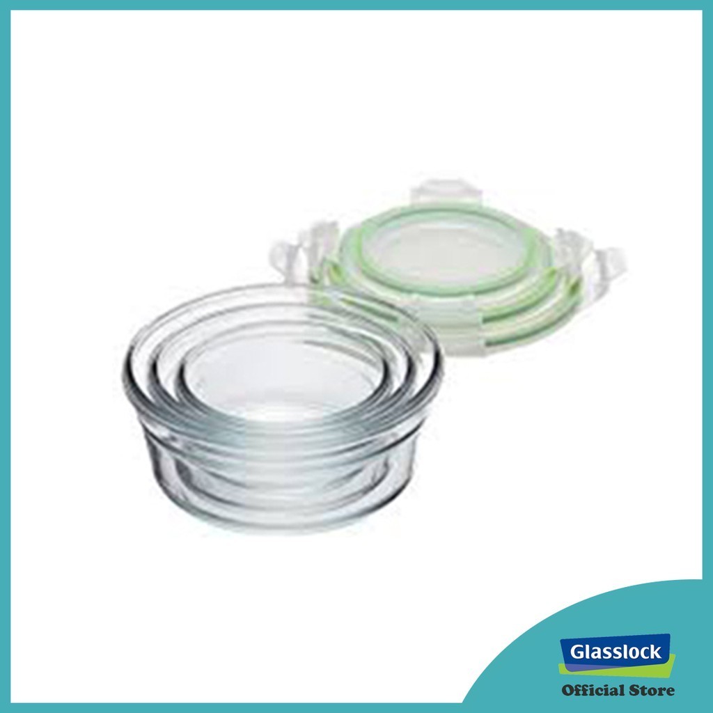 Yumyum Glasslock Replacement Lids For Round Type Containers And Mixing