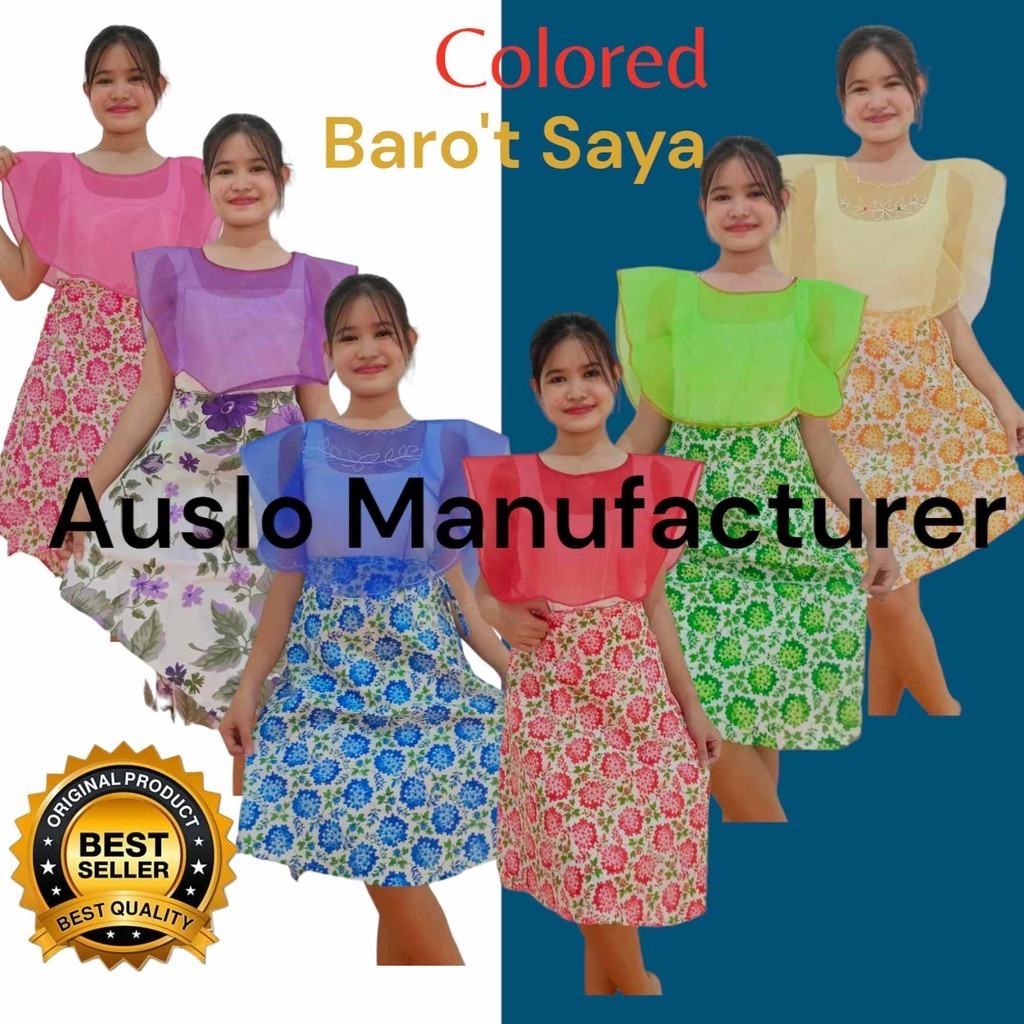 AUSLOFACT6 BUWAN NG WIKA BARO'T SAYA FLORAL DESIGN TERNO COLOR WITH ...